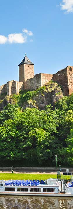 Burg Giebichenstein ist die älteste Burg an der Saale